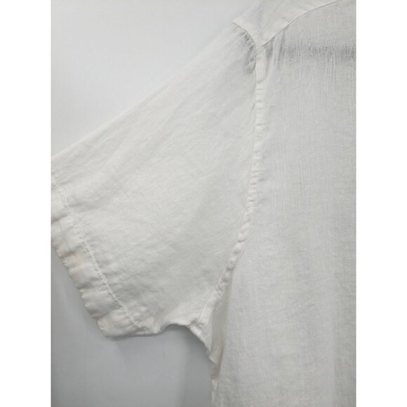 Club Room Luxury Button-Up Shirt Men size XXL 100% linen Casual Neutral Coastal - Picture 5 of 9